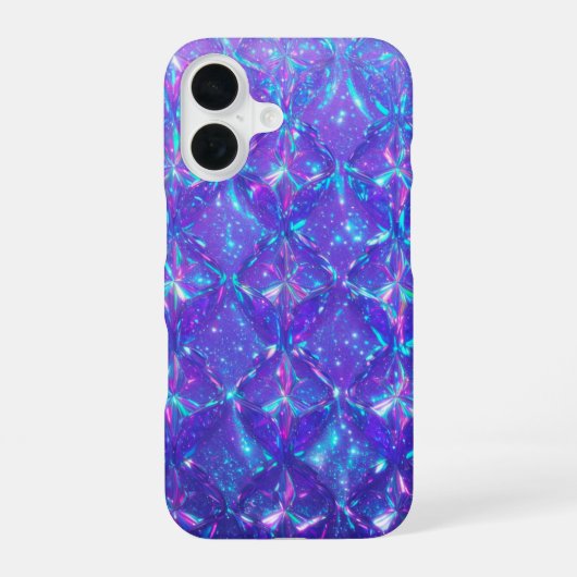 Holographic Galaxy Jewel iPhone 16ケース (裏面)