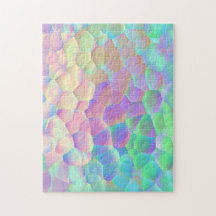 Holographic Glass Pattern, Iridescent Colors