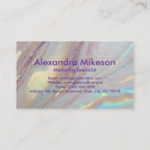 Holographic Gold Marble 名刺 (裏面)