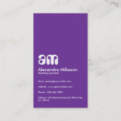 Holographic Gold Marble Professional 名刺 (裏面)