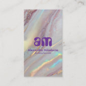 Holographic Gold Marble Professional 名刺 (正面)