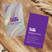 Holographic Gold Marble Professional 名刺