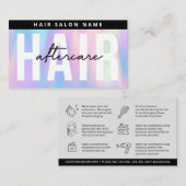 Holographic Hair Extensions After 気に Hair 名刺 (正面/裏面)