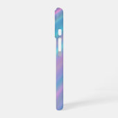 Holographic Iridescent Waves iPhone 16ケース (左側面)