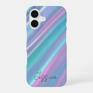 Holographic Iridescent Waves iPhone 16ケース