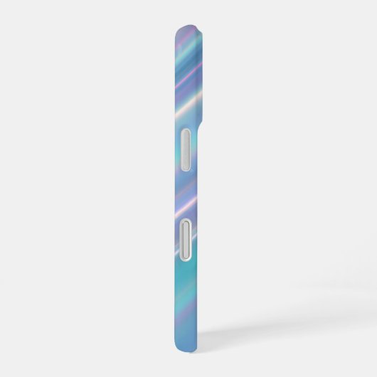 Holographic Iridescent Waves iPhone 16ケース (右側面)