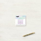 Holographic Lash appointment ポストイット (デスク上)