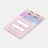 Holographic Lash appointment ポストイット (アングル)