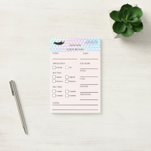 Holographic Lash Client Post-it® Notes ポストイット (オフィス)