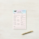 Holographic Lash Client Post-it® Notes ポストイット (デスク上)