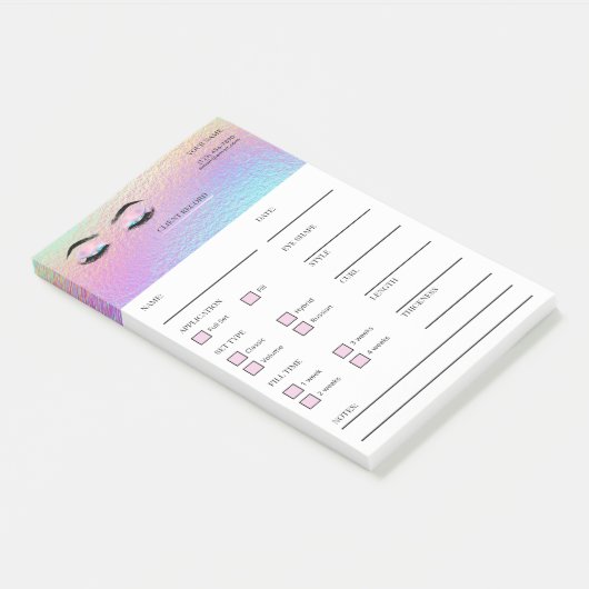 Holographic Lash Client  Post-it® Notes ポストイット (アングル)