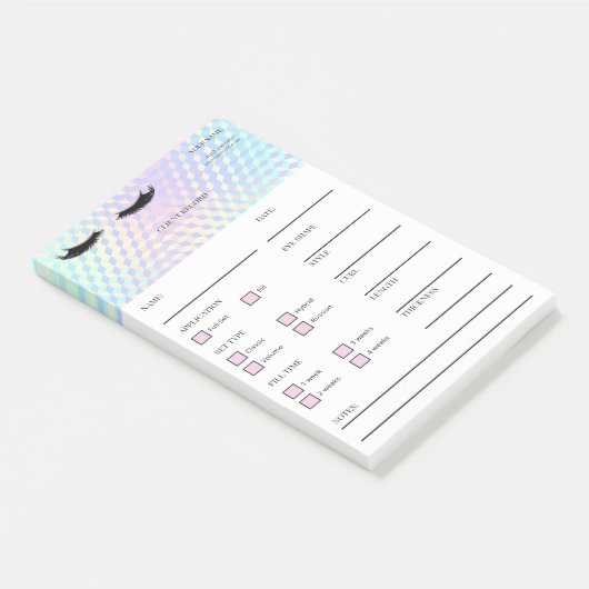 Holographic Lash Client  Post-it® Notes ポストイット (アングル)