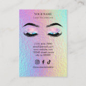 Holographic Lash Client Record Form 名刺 (正面)