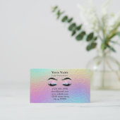 Holographic Lash Technician After care Card 予約カード (スタンド正面)