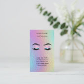 Holographic Lash Technician Appointment Card 予約カード (スタンド正面)