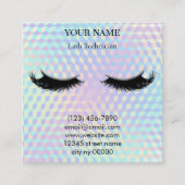 Holographic Lash Technician Appointment Card 予約カード (正面)