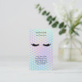 Holographic Lash Technician Appointment Card 予約カード (スタンド正面)