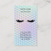 Holographic Lash Technician Appointment Card 予約カード (正面)