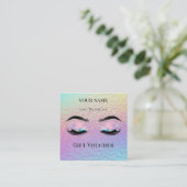 Holographic Lash Technician Gift Certificate Card ロイヤリティカード (スタンド正面)