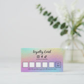 Holographic Lash Technician Loyalty Card ロイヤリティカード (スタンド正面)