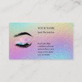 Holographic Lash Technician Loyalty Card ロイヤリティカード (裏面)