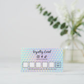 Holographic Lash Technician Loyalty Card ロイヤリティカード (スタンド正面)