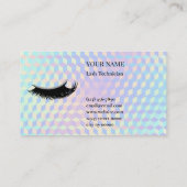 Holographic Lash Technician Loyalty Card ロイヤリティカード (裏面)