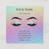 Holographic Lash Technician Thank you Card ロイヤリティカード (正面)