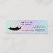 Holographic Lash Technician Thank you Card ロイヤリティカード (正面)