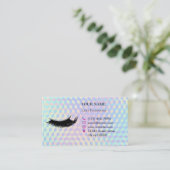 Holographic Lashes Before care Appointment Card 予約カード (スタンド正面)