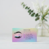 Holographic Lashes Before care Appointment Card 予約カード (スタンド正面)