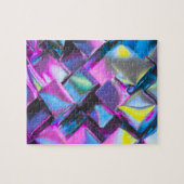 Holographic Neon Glow Aesthetic  ジグソーパズル (横)