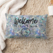 Holographic Opal Stone Background ランバークッション (ブランケット)