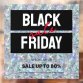 Holographic Opal Stone Background Sale ウィンドウサイン (シート2)