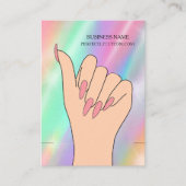 Holographic Pastel Bracelet Display Card | Jewelry 名刺 (正面)
