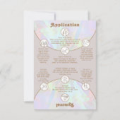 Holographic Press On Nail Packaging Display Card サンキューカード (裏面)