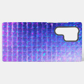Holographic Purple Prism Texture Samsung Galaxyケース (裏面横)
