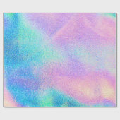 Holographic real texture in blue pink green colors ラッピングペーパー (フラット)