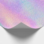 Holographic real texture in blue pink green colors ラッピングペーパー (角)
