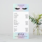 Holographic Salon Price List メニュー (スタンド正面)