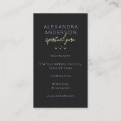 Holographic Spiritual Crystals Mystic Black 名刺 (裏面)