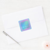 Holographic Sweetという名前をありがとう。16番目の青 スクエアシール (封筒)