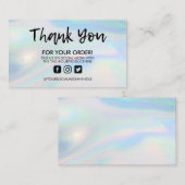 Holographic Thank You Media Insert 名刺 (正面/裏面)