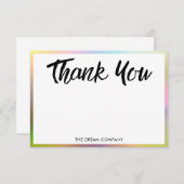 Holographic Thank you Message Media Insert (正面/裏面)