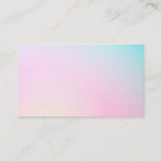 Holographic Thankyouトレンディーサロン名刺 名刺 (裏面)