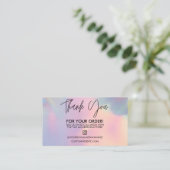 Holographic Thankyouトレンディーサロン名刺 名刺 (スタンド正面)