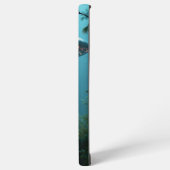 Holographic UFO Samsung Case – Forest Light Beam Galaxyケース (左側面)