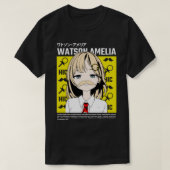 Hololive EN Amelia Watson Smug Mustache Tシャツ (デザイン正面)