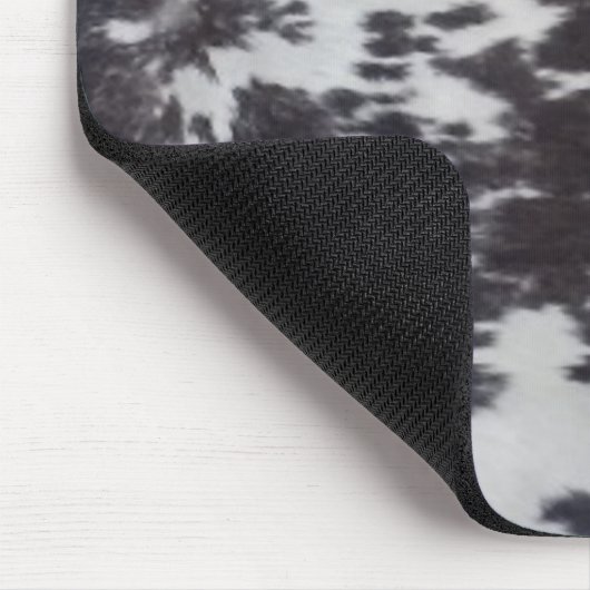 Holstein Cow Faux Leather Natural Hide マウスパッド (コーナー)