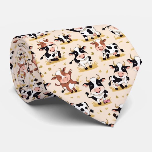 Holstein Cow Tie ネクタイ (ロール)
